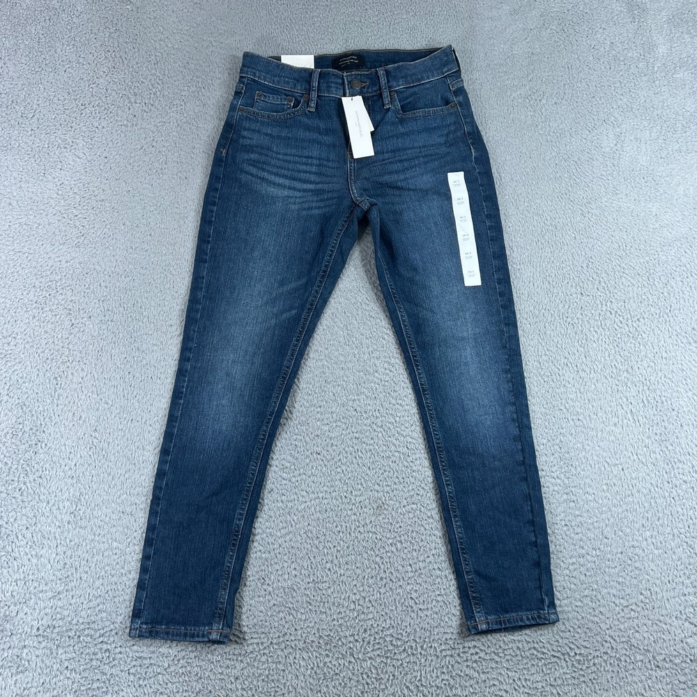 Banana Republic Jeans Womens 2 26 Mid Rise Girlfriend Fit Blue Denim